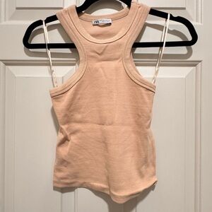 Zara Women's Beige Tank Top